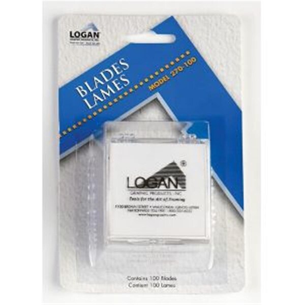 Logan Graphic Products Mat Cutter Replacement Blades 100-Pack L270-100 - main